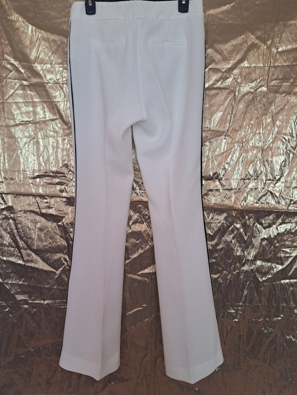Rachel Zoe White Tuxedo Pants with Black Piping - Picture 8 of 14